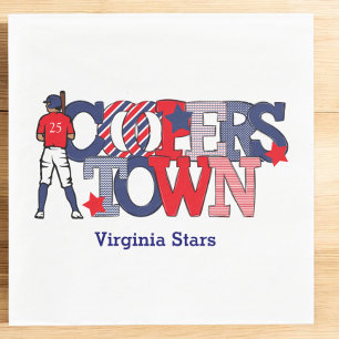 Cooperstown Patriotic Baseball Player Custom Team Servet