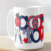 Cooperstown Patriotic Letters Baseball Jaar Koffiemok