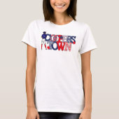 Cooperstown Patriotic Letters Baseball Speler Jaar T-shirt (Voorkant)