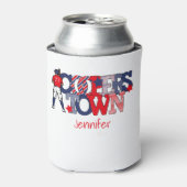 Cooperstown Patriotic Letters voor honkbalouders Blikjeskoeler (Blikje Voorkant)
