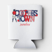 Cooperstown Patriotic Letters voor honkbalouders Blikjeskoeler (Achterkant)