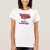 Cooperstown Patriottische Baseball Speler Grootoud T-shirt (Voorkant)