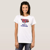 Cooperstown Patriottische Baseball Speler Grootoud T-shirt (Voorkant volledig)