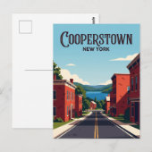 Cooperstown USA Briefkaart (Voorkant / Achterkant)