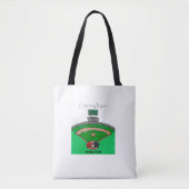 Cooperstown Veldteam naam gepersonaliseerd Tote Bag (Voorkant)