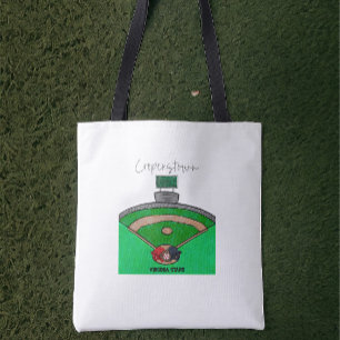 Cooperstown Veldteam naam gepersonaliseerd Tote Bag