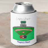 Cooperstown Veldteam Naam Ouder Custom Favor Blikjeskoeler