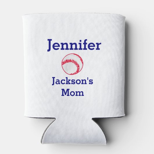 Cooperstown Veldteam Naam Ouder Custom Favor Blikjeskoeler (Achterkant)