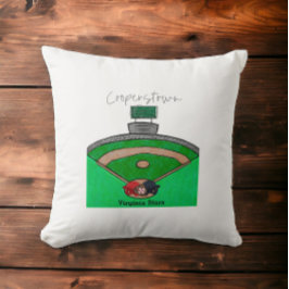 Cooperstown veldteam naam speler geheugen kussen