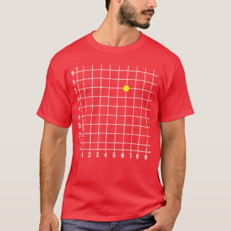 Coördinaat 67 Grappige wiskundeleraar 67 Wiskunde  T-shirt