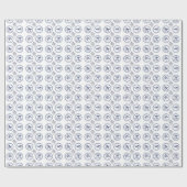 Coördinaat Delft Blue Cadeaupapier (Vlak)