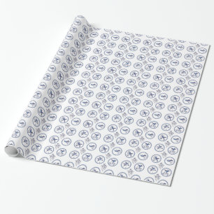 Coördinaat Delft Blue Cadeaupapier