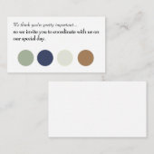 Coördinaat met de Kaart van het Binnenkomende van  (Voorkant / Achterkant)