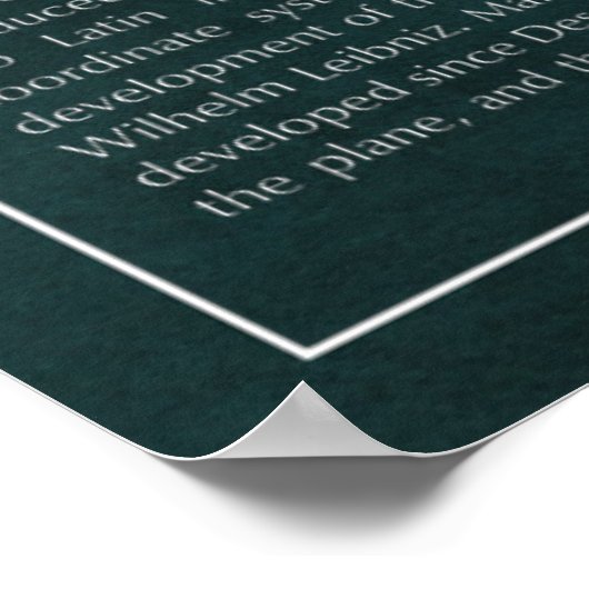 Coördinaatveld Poster (Hoek)