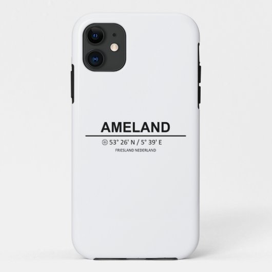 Coördinaten Ameland Case-Mate iPhone Case (Achterkant)