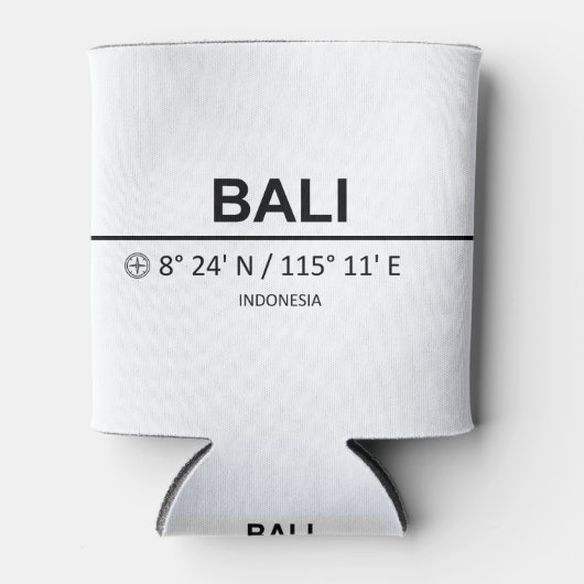 Coördinaten Bali Blikjeskoeler (Voorkant)