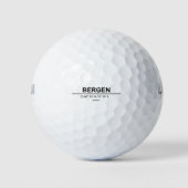 Coördinaten Bergen Golfballen (Voorkant)