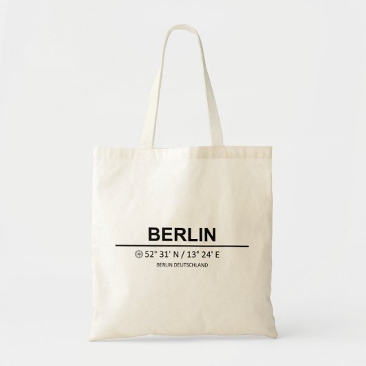 Coördinaten Berlijn Tote Bag (Voorkant)