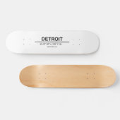 Coördinaten Detroit Persoonlijk Skateboard (Horizontaal)