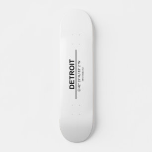 Coördinaten Detroit Persoonlijk Skateboard