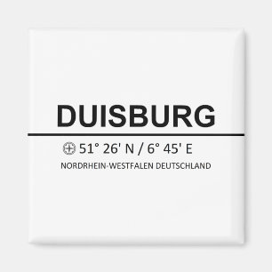 Coördinaten Duisburg Magneet