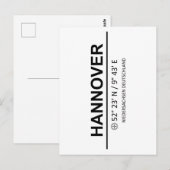 Coördinaten Hannover Briefkaart (Voorkant / Achterkant)