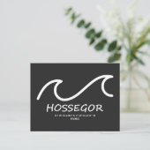 Coördinaten Hossegor Feestdagenkaart (Staand voorkant)