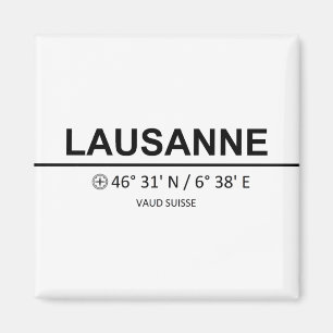 Coördinaten Lausanne Magneet