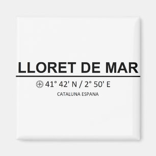 Coördinaten Lloret de Mar Magneet