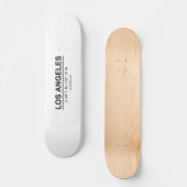 Coördinaten Los Angeles Persoonlijk Skateboard (Voorkant)