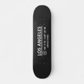 Coördinaten Los Angeles Persoonlijk Skateboard (Voorkant)