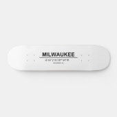 Coördinaten Milwaukee Persoonlijk Skateboard (Horizontaal)