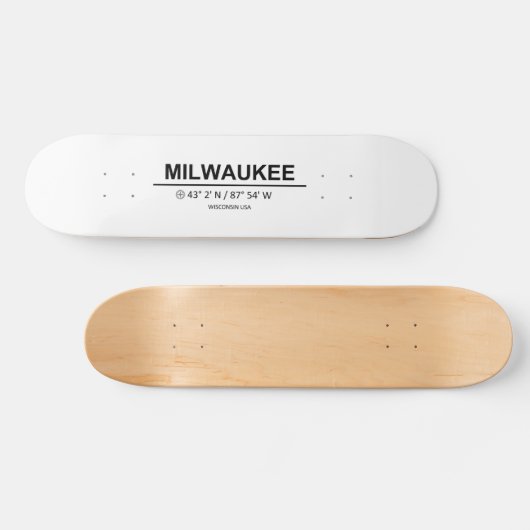 Coördinaten Milwaukee Persoonlijk Skateboard (Horizontaal)