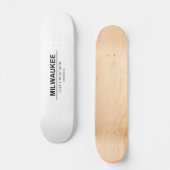 Coördinaten Milwaukee Persoonlijk Skateboard (Voorkant)