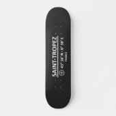 Coördinaten Saint Tropez Persoonlijk Skateboard (Voorkant)