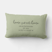 Coördinaten thuis basis huis warming worp kussen (Achterkant)