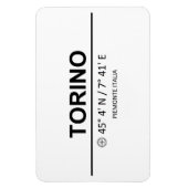 Coördinaten Torino Magneet (Verticaal)