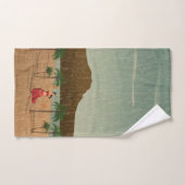 Coördinaten van het Hawaiiaanse  Briefkaart Hula G Bad Handdoek (Handdoek)