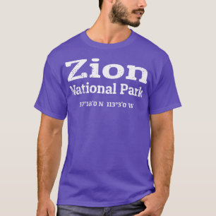 Coördinaten van het Zion National Park 1 T-shirt