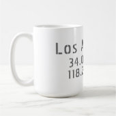 Coördinaten van Los Angeles Koffiemok (Links)