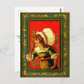 Coördinaten van stijl 1885 briefkaart (Voorkant / Achterkant)