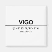 Coördinaten Vigo Magneet (Voorkant)