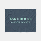 Coördinaten voor de douane van het meer fleece deken (Voorkant (Horizontaal))