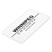 Coördinaten Winnipeg Magneet (Linkerzijde)
