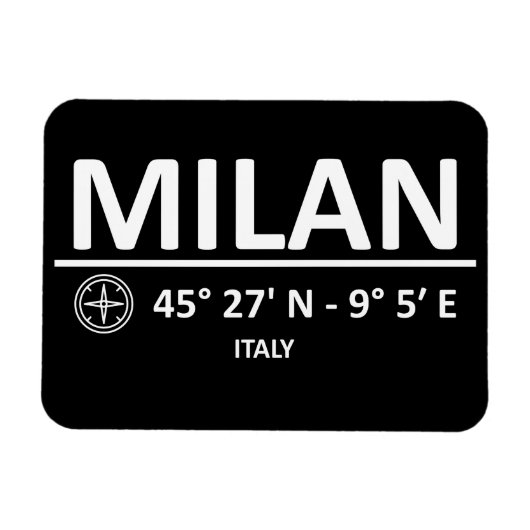 Coordinates Milan Magneet (Horizontaal)