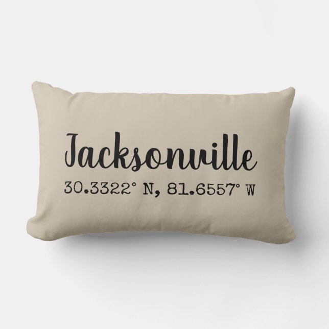 Coordinates Pillow Jacksonville Florida Kussen (Voorkant)