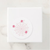 Coördinatie van Halloween Pink Spider en Web Label (In situ)