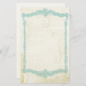 Coördinatie van Jane Austen Geïnspireerde schrijfb Briefpapier (Voorkant / Achterkant)