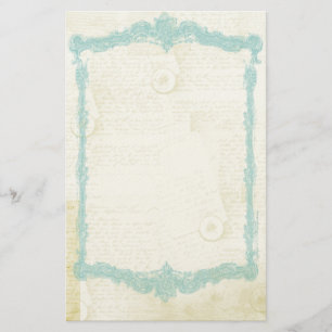 Coördinatie van Jane Austen Geïnspireerde schrijfb Briefpapier