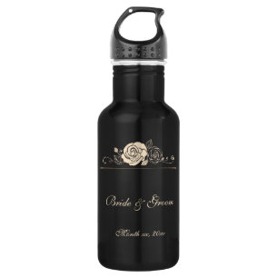 Coördinatie van koffie en Rozen Waterfles